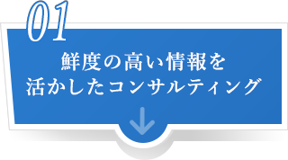 鮮度の高い情報を活かしたコンサルティング