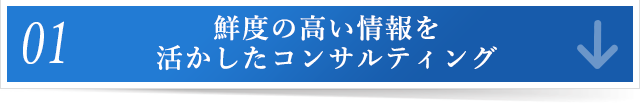 鮮度の高い情報を活かしたコンサルティング